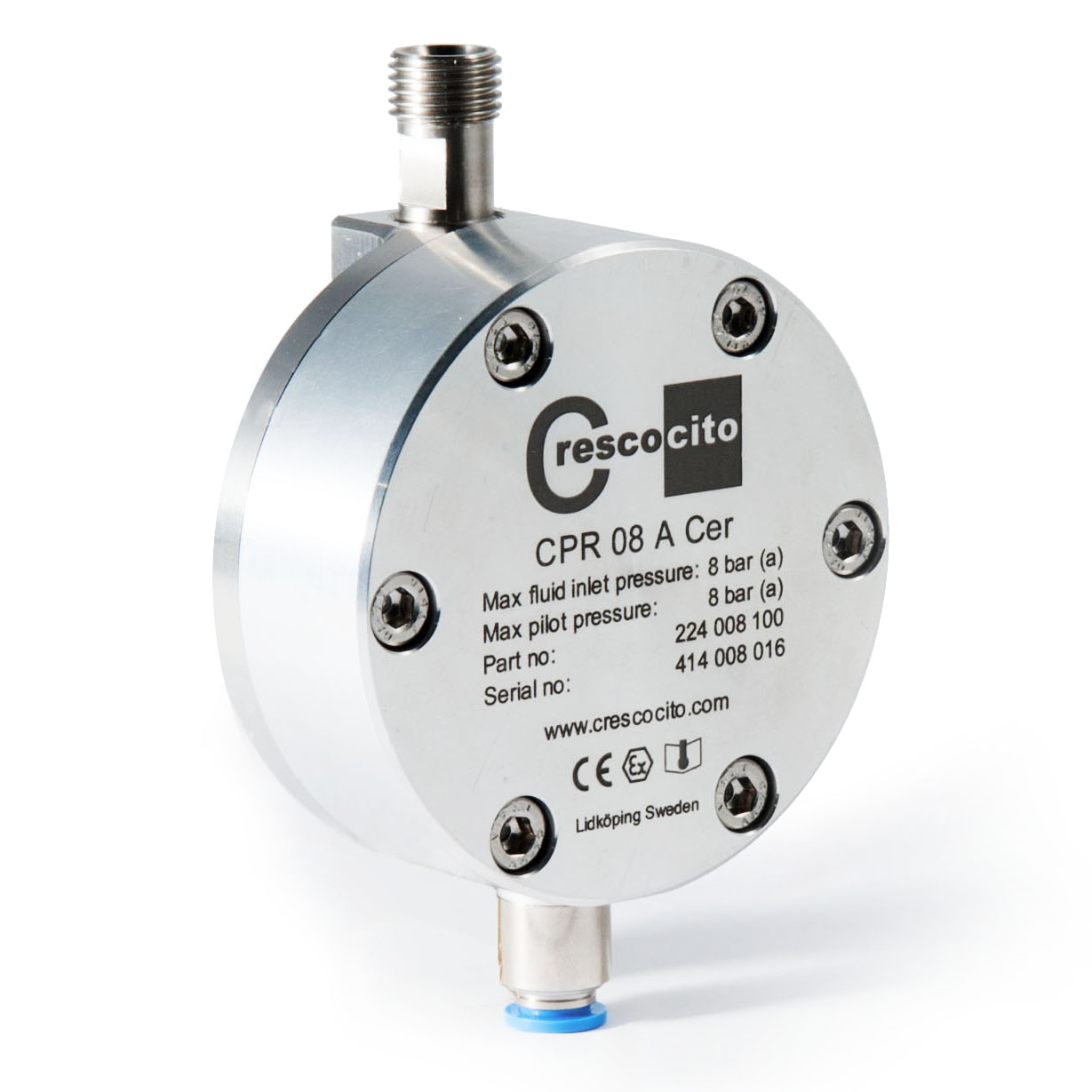 Regolatore di pressione fluido CPR 08 CER